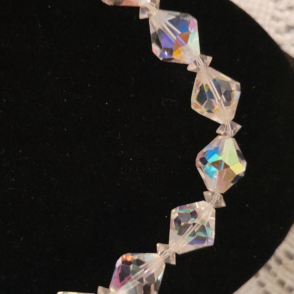 1950s Aurora Borealis Crystal Necklace - Picture 2 of 4